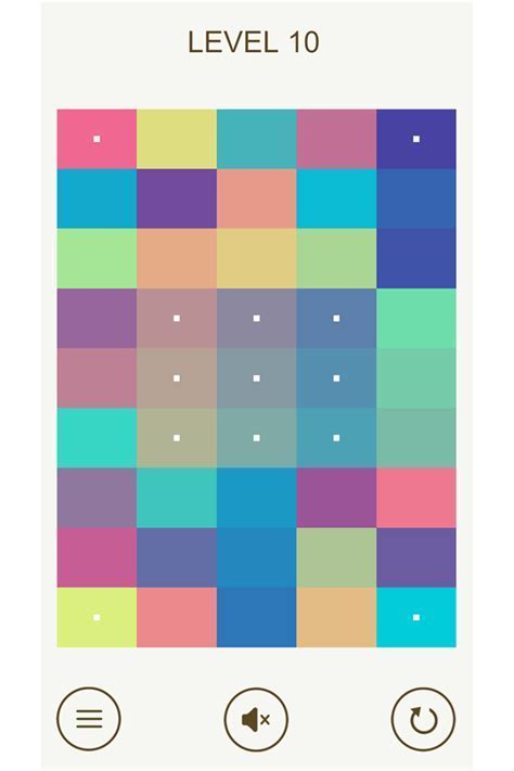 i love hue too color puzzle game interface showing gradient patterns