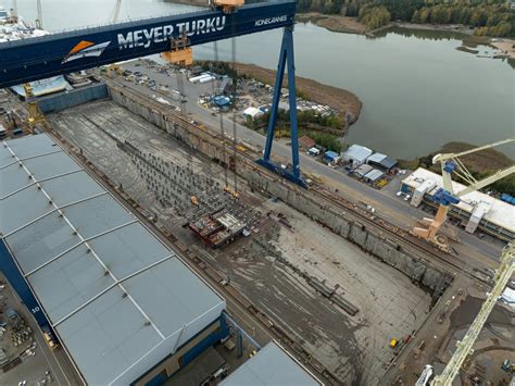 Icon of the Seas under construction at Meyer Turku