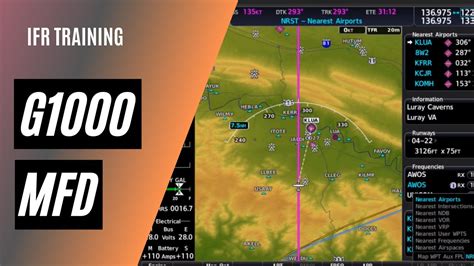 IFR training session in a G1000-equipped flight simulator