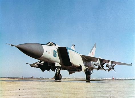 Indian Air Force MiG-25RBK taking off on a reconnaissance mission over the Himalayas
