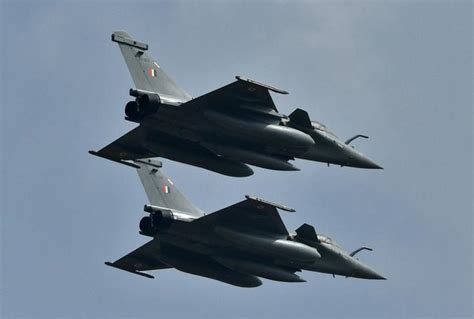 Indian Air Force Rafale fighter on alert status at forward base near Pakistan border