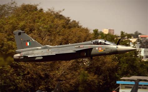 Indian Air Force Tejas Mk1A preparing for takeoff