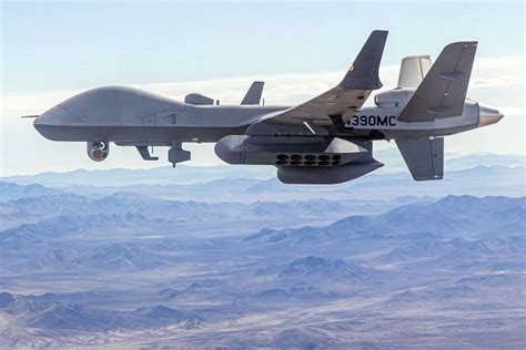 Indian Navy ground control station operating MQ-9B Sea Guardian drone