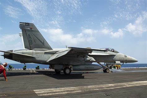 Indian Navy testing F/A-18 Block III on a ski-jump aircraft carrier