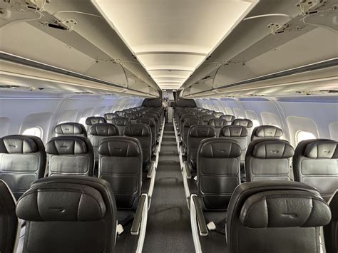 Inside British Airways Club Europe cabin on an Airbus A320