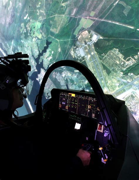 Inside Luke AFB Integrated Training Center showcasing F-35 full-mission simulators