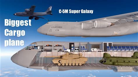 interior cargo bay of C-5 Galaxy showing pallet positions and armored vehicles
