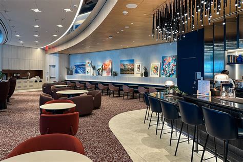 interior of a Capital One airport lounge