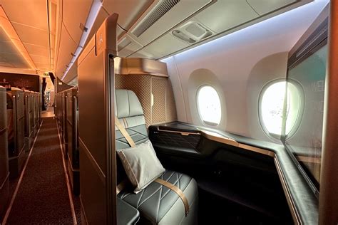 Interior of a Starlux A350 First Class suite highlighting luxury amenities