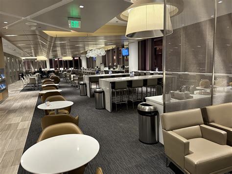 interior of a United Club airport lounge