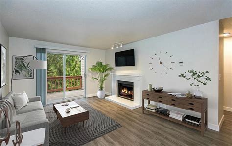 interior of Alexan Woodinville apartment unit with modern finishes