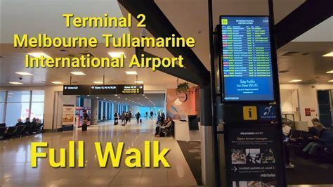 Interior of Melbourne Airport’s Terminal 2 departure lounge