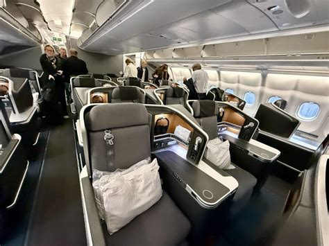 interior of sas business class cabin with scandinavian design aesthetics