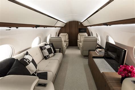 interior of under-19 seat private jet designed for luxury not regulation