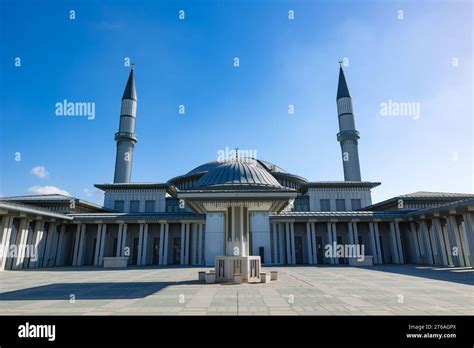 interior view of Ali Kuşçu Mosque at Istanbul Airport during prayer hours