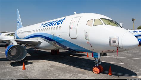 Interjet of Mexico Superjet 100 takes off