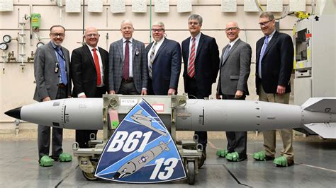 Internal weapons bay of F-35A configured for tactical nuclear deployment with B61-12 bomb, 2023