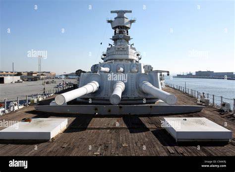 Iowa class battleship USS Missouri 16 inch guns