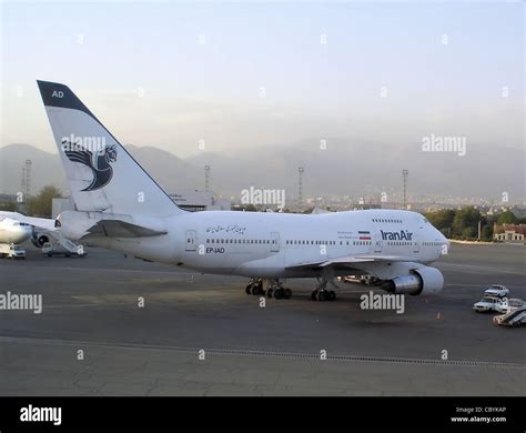Iran Air Boeing 747SP parked at Tehran Mehrabad Airport