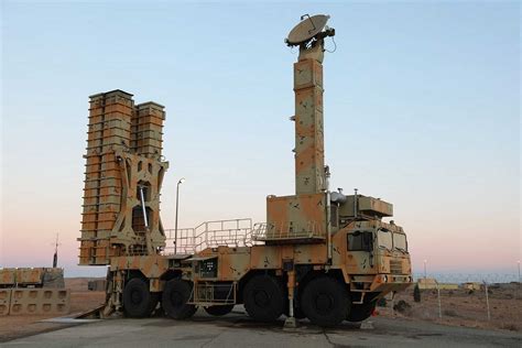 Iranian air defense missile system radar array guarding strategic installations