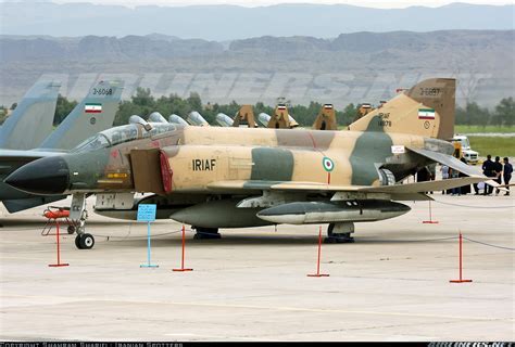 iranian air force f-4 phantom ii on runway