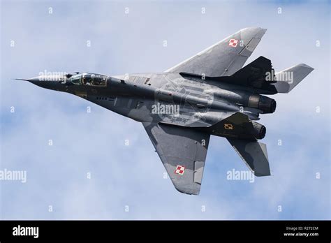 Iranian MiG-29 Fulcrum fighter jet performing high-G maneuver
