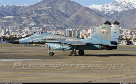 Iranian MiG-29A Fulcrum landing during military parade