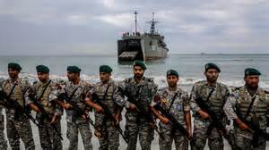 Iranian naval personnel during Gulf patrol operations