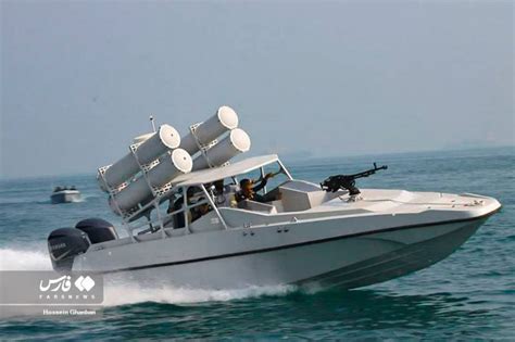 IRGC Navy fast attack boats operating in the Persian Gulf