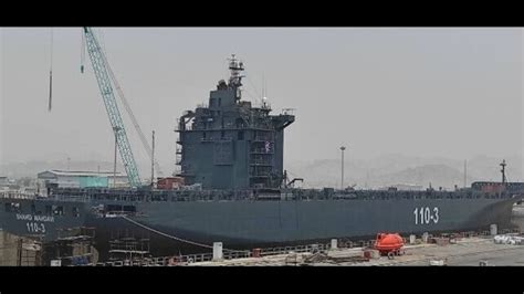 IRIS Shahid Mahdavi container-converted helicopter drone carrier at sea