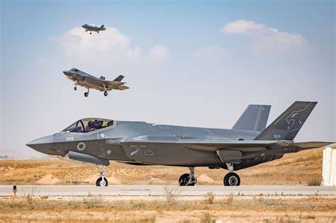 Israeli Air Force F-35I Adir fighter aircraft flight operation