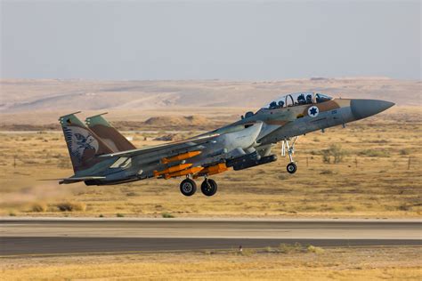 Israeli F-15I Ra’am releasing Spice 2000 over Syrian target during live-fire drill