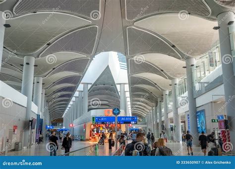 Istanbul Airport main terminal and aircraft apron