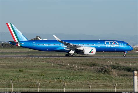 ITA Airways Airbus A350 at Rome Fiumicino Airport before Canada-bound departure
