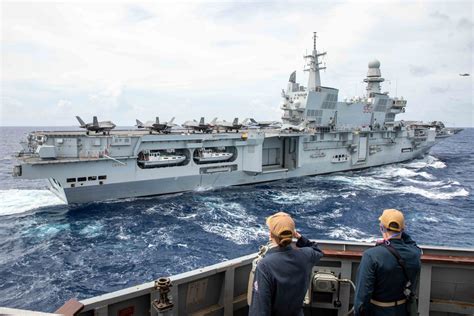 Italian aircraft carrier ITS Cavour operating with F-35B fighters