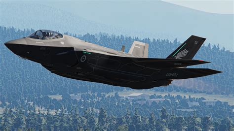 Italy’s F-35A flying over the Italian Alps