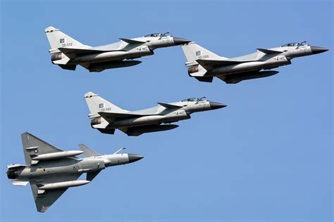 j-10c and j-20 formation flight
