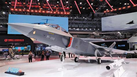j-20s two-seat stealth fighter preparing for takeoff at Chengdu Aircraft Industry airfield