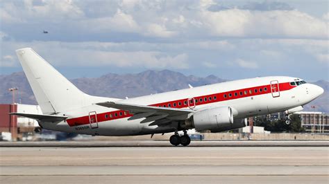 Janet Airlines Boeing 737 taxiing near restricted Nevada military airspace