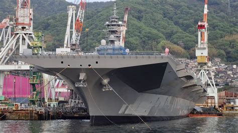 Japanese Izumo-class vessel undergoing F-35B conversion