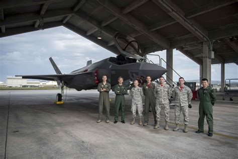 JASDF F-35A taxiing on runway during joint exercises with US Air Force