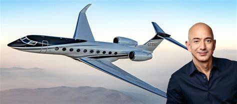 Jeff Bezos Gulfstream G700 private jet aircraft