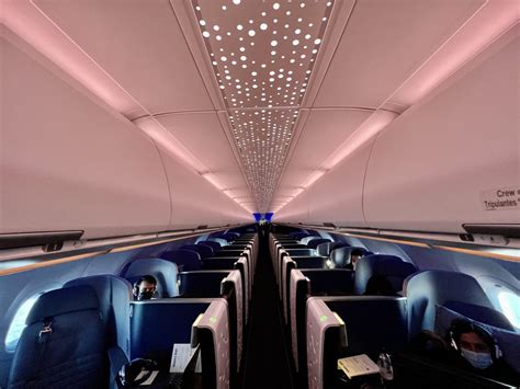 JetBlue Mint cabin ceiling panels overhead bins inflight rodent sighting