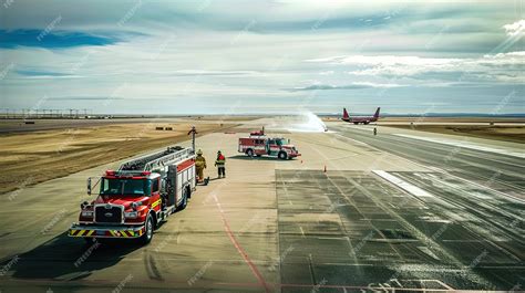 JFK airport emergency response vehicles near runway 22L