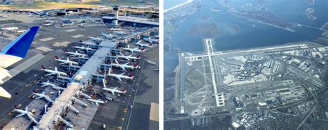 JFK Airport long runway widebody aircraft takeoff New York skyline distance