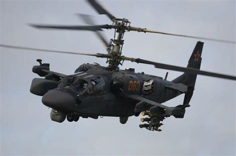 Kamov Ka-52 Alligator on combat patrol