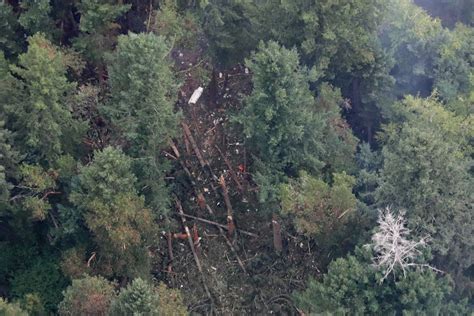 Ketron Island forest crash site aerial view Puget Sound landscape