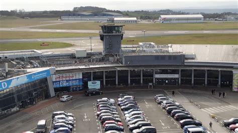 klm aircraft boarding at leeds bradford airport