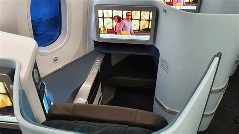 KLM Boeing 787 World Business Class seat with winged headrest