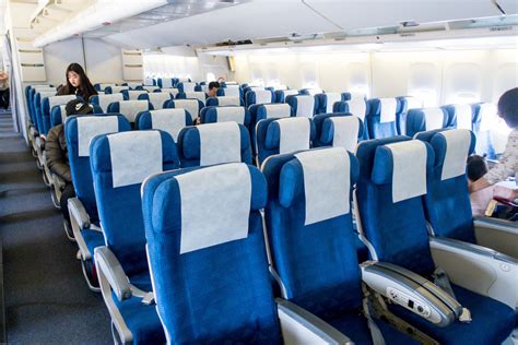 Korean Air Boeing 747 economy seats